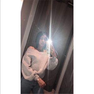 Off the shoulder sweater
